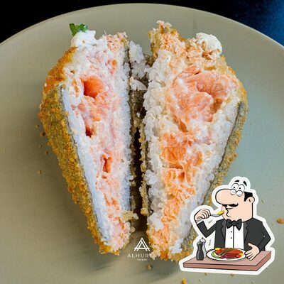 Platos en Alhures Sushi