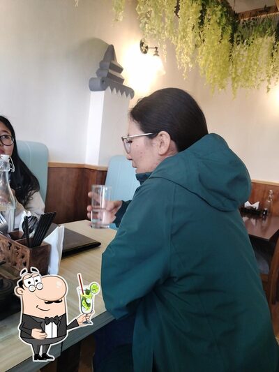 You can order a drink from the menu