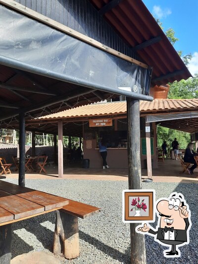 O interior do Quiosque bar off road