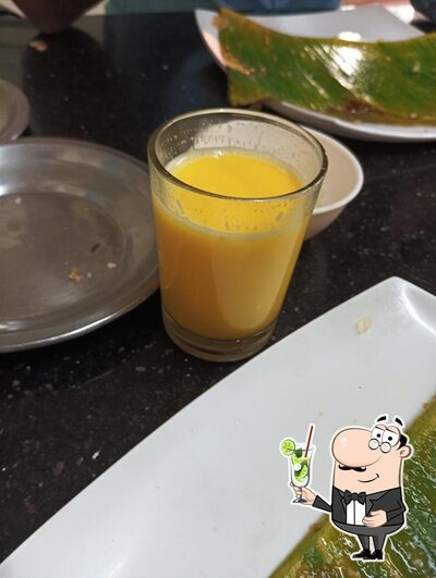 Enjoy a beverage at Swagath Dosa point