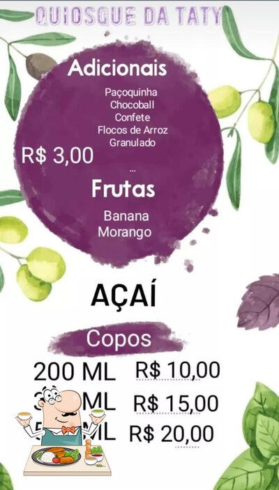 Comida em Quiosque da Taty
