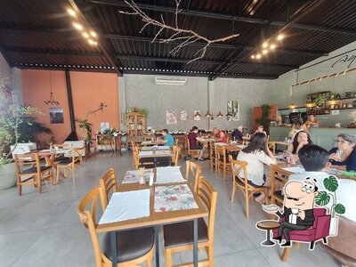O interior do Aquattro Ristorante e Caffe