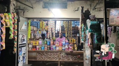 Take a seat at one of the tables at Mamata Tea Stall
