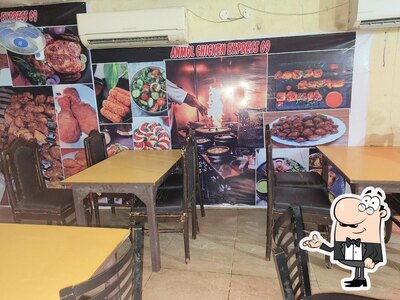 The interior of Anmol Chicken Express
