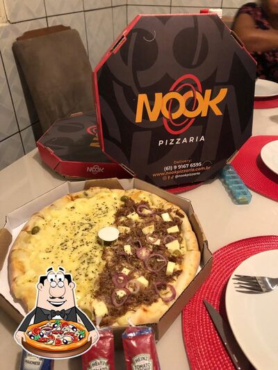 Consiga pizza no Nook Pizzaria