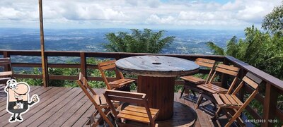O interior do Mirante Restaurante e Turismo Rural