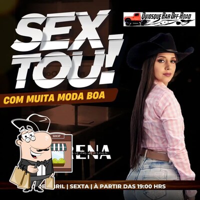 Descubra a área externa do Quiosque bar off road