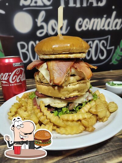 Experimente um hambúrguer no Beer Pub
