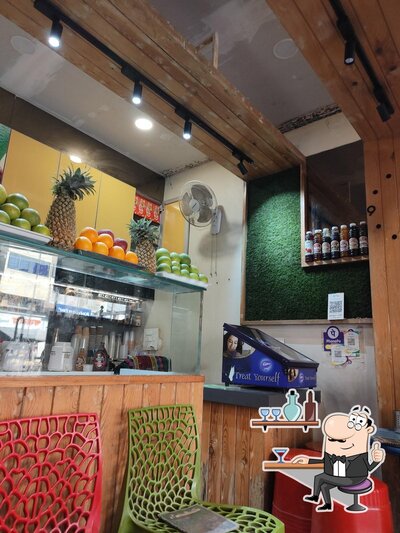 The interior of Santushti Shakes & More