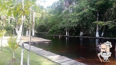 O exterior do Balneario rio grande(Vila Nazaré do Seco mocoóca Maracanã )