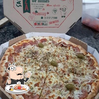 No Pizzaria Fornalha de Minas, você pode provar pizza