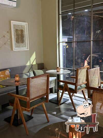 Take a seat at one of the tables at Chérie’s