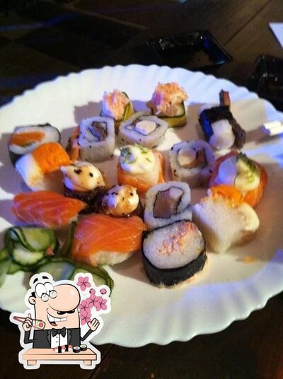 Prove diferentes opções de sushi