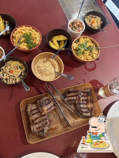 Comida em Madeiro e Brasa