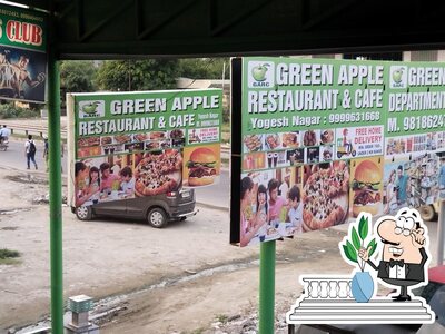 Check out how Green apple restaurant and cafe looks outside