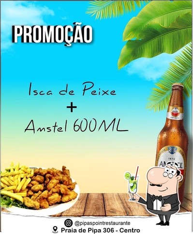 Descubra diversos bebidas disponíveis no Pipa's Point Restaurante