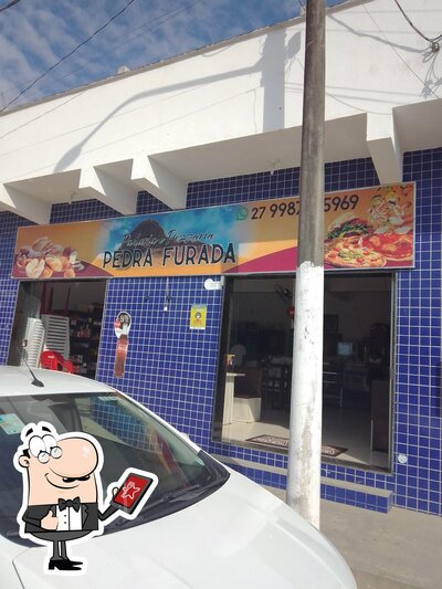 Desfrute da vista da área externa do PADARIA E PIZZARIA PEDRA FURADA