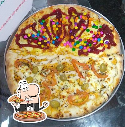 Escolha pizza no PIZZARIA Ideal