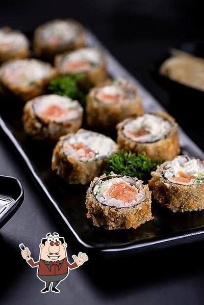 Platos en Sushi in box