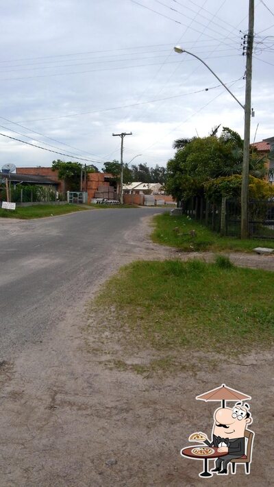 Desfrute da vista da área externa do Praia Azul