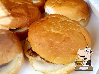 Order a burger at CoffeeOn