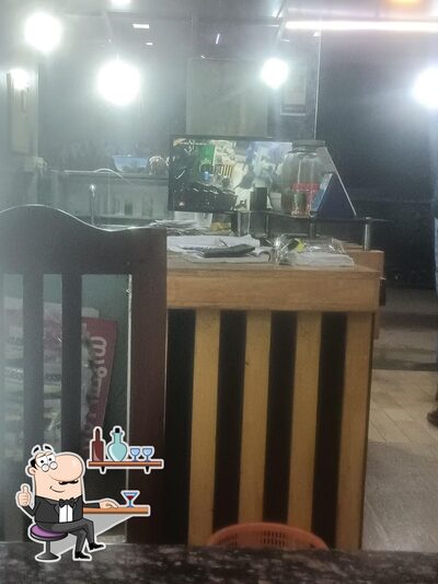 Take a seat at one of the tables at Hayyak Restaurant