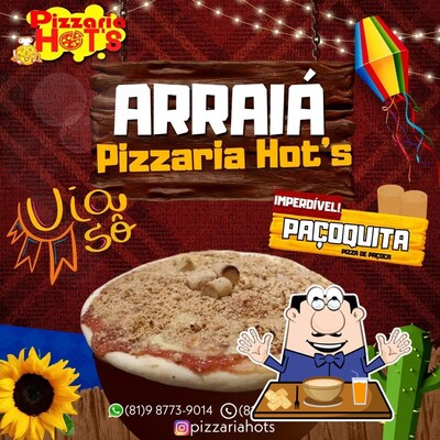 Comida em Pizzaria Hot's