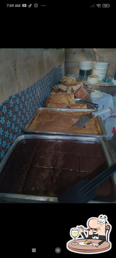 Comida em Cabana do café