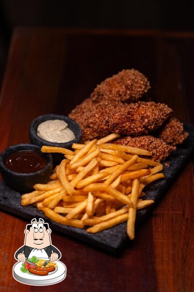 Comida em Divino's Burger e Pizza