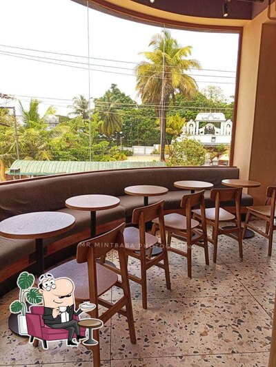 The interior of Starbucks