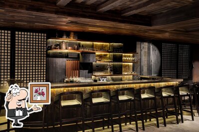 Take a seat at one of the tables at Kioki
