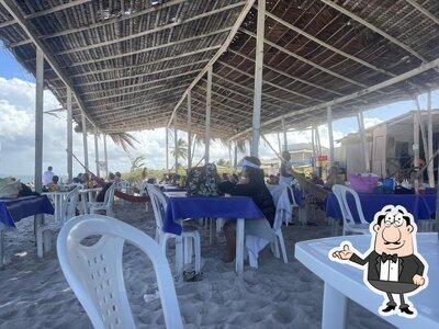 O interior do Restaurante Asa Branca Beach