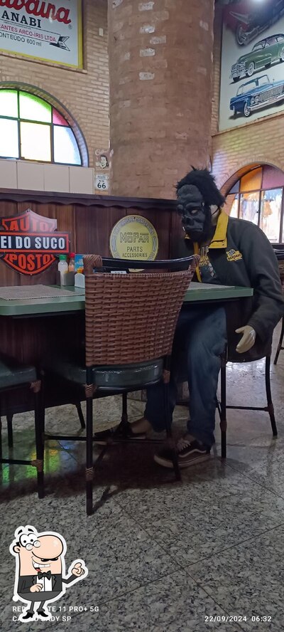 O interior do Lanchonete e Restaurante Rei do Suco