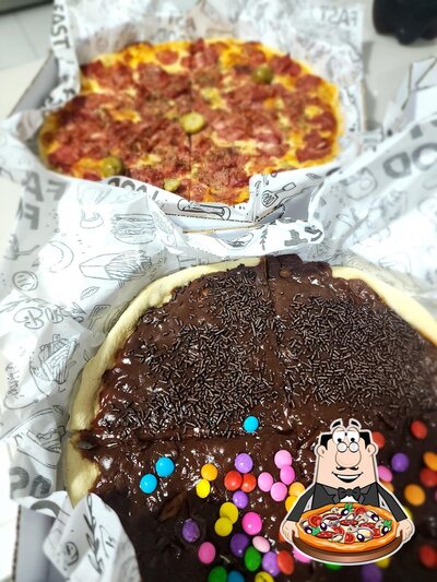 Peça pizza no Rango delas