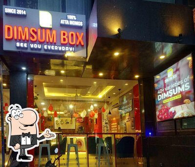 Take a seat at one of the tables at Dimsumbox Rishikesh