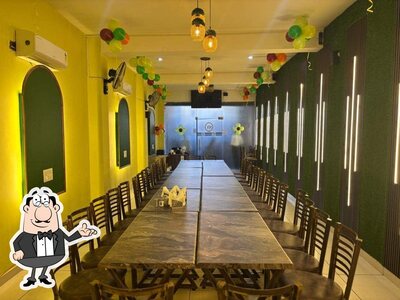 Take a seat at one of the tables at StepInWoods