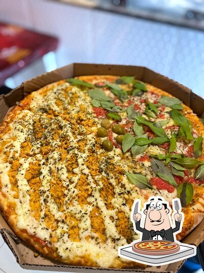 Escolha pizza no Pizzaria Aquaville