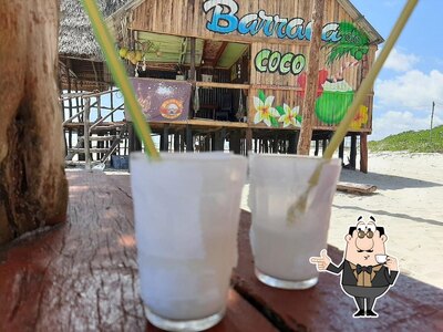 Barraca do Coco fornece uma variedade de drinques
