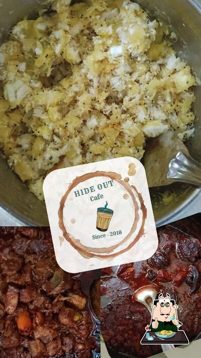 Food at Hide Out Cafe