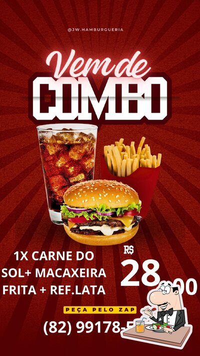 Comida em Jw Hamburgueria