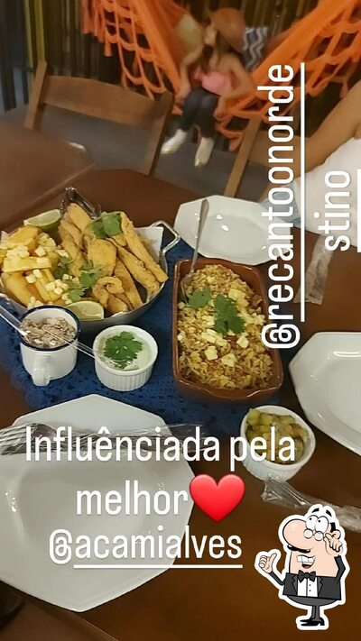 O interior do Restaurante Recanto Nordestino