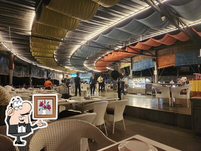 The interior of AQUARIUS RESTAURANT