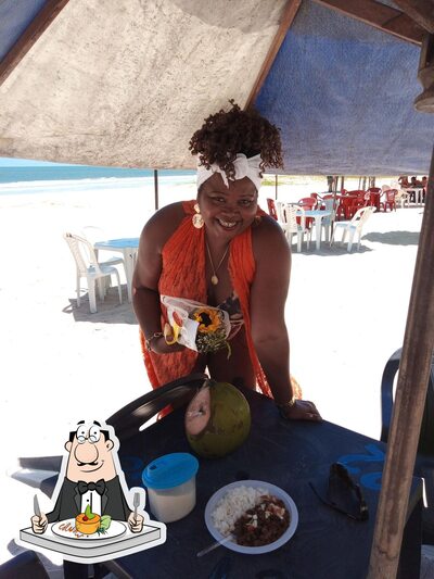 Comida em Cabana Tropical