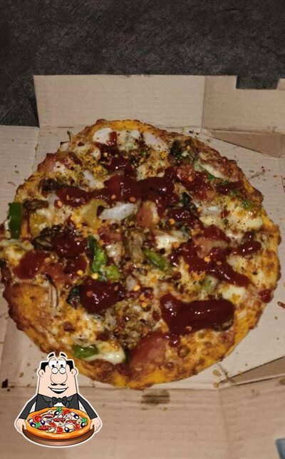 Pick pizza at Domino's Pizza