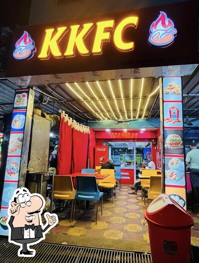 The interior of KKFC RESTURANT & HYDERABADI DUM BIRYANI