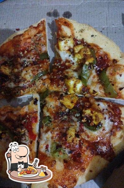 Pick pizza at Domino's Pizza