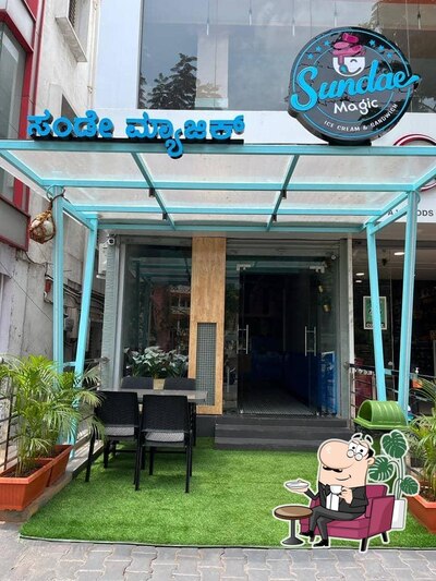 Take a seat at one of the tables at Sundae Magic