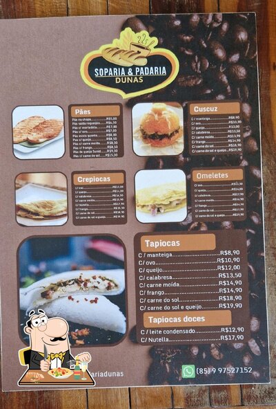 Platos en Soparia e Padaria Dunas