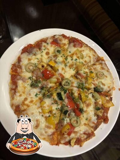 Pick pizza at Solitiare Restaurant