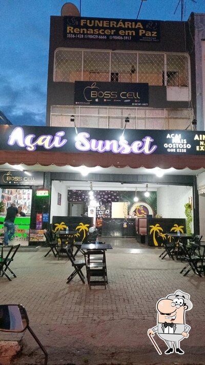 Desfrute da vista da área externa do Açaí Sunset